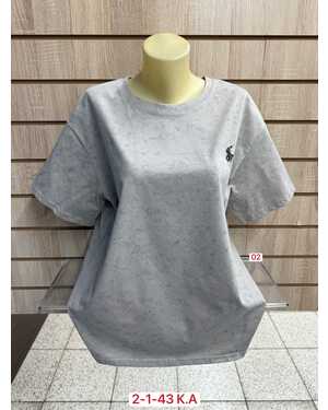 ЖЕНСКАЯ ФУТБОЛКА Состав 95% COTTON, 5% SPANDEX Размер 50до54 (ЕДИНЫЙ)