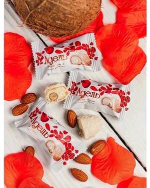 Нежнейшие конфеты АДЕЛЬ с цельным миндалём и кокосовым вкусом 1 кг