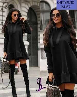 ЖЕНСКОЕ ПЛАТЬЕ ТУНИКА НА ФЛИСЕ