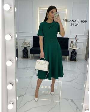 Женское платье Ткань: Барби (ремень в комплекте)