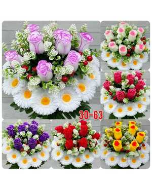 Искусственные цветы 1 букет: 13 голов , 55 см В Упаковка 10 шт