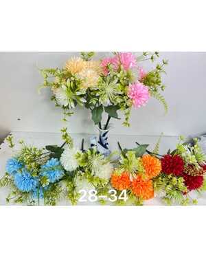 Искусственные цветы Размер 30см 7. голова В Упаковка 40 шт