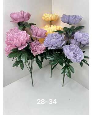 Искусственные цветы Размер 57см 7 голова В Упаковка 10 шт