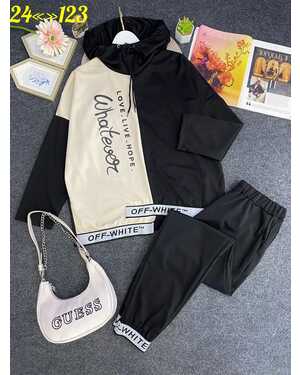 Женский костюм двойка Ткань трикотаж