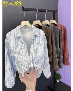 Женская Рубашка+топик Фабричный Китай Со Стразами Размер 42-44-46-48 оверсайз