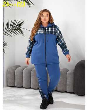 Женский костюм в размер Ткань Флис + Кашмир