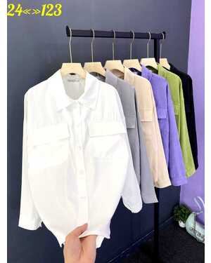 ЖЕНСКАЯ РУБАШКА ТКАНЬ: ХБ-хлопок РАЗМЕР: (S-48) (M-50) (L-52) (XL-54) (2XL-56)