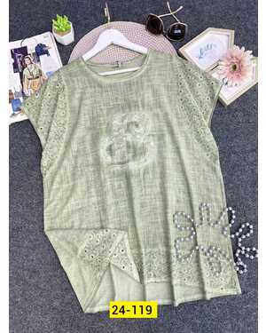 Женская блузка ткань лен