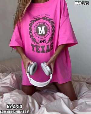 Женская футболка ткань хлопок Размер единый 44-52