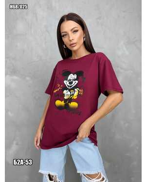 ЖЕНСКАЯ ФУТБОЛКА ТКАНЬ ХЛОПОК РАЗМЕР ЕДИНЫЙ 44-52