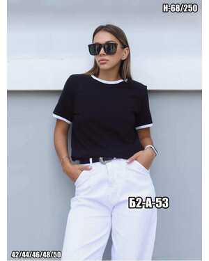 ЖЕНСКАЯ ФУТБОЛКА ТКАНЬ ХЛОПОК