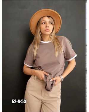 ЖЕНСКАЯ ФУТБОЛКА ТКАНЬ ХЛОПОК