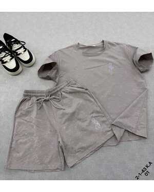 Женский Костюм Двойка Состав 95% COTTON, 5% SPANDEX Раз: 50-54 (ЕДИНЫЙ)