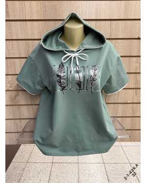 Женская футболка ткань хлопок Размер 50-54 (ЕДИНЫЙ)