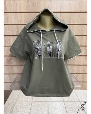 Женская футболка ткань хлопок Размер 50-54 (ЕДИНЫЙ)