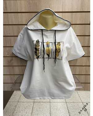 Женская футболка ткань хлопок Размер 50-54 (ЕДИНЫЙ)