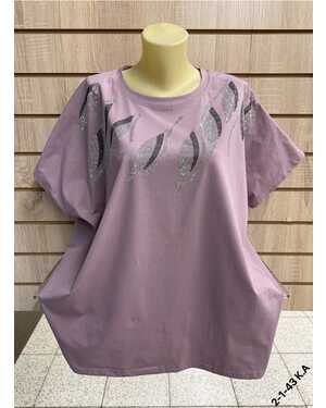 Женская футболка ткань хлопок Размер 64-68 (ЕДИНЫЙ)