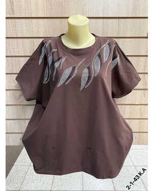 Женская футболка ткань хлопок Размер 64-68 (ЕДИНЫЙ)