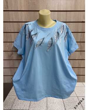 Женская футболка ткань хлопок Размер 64-68 (ЕДИНЫЙ)