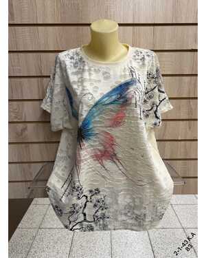 Женская футболка ткань хлопок Размер 56-60 (ЕДИНЫЙ)