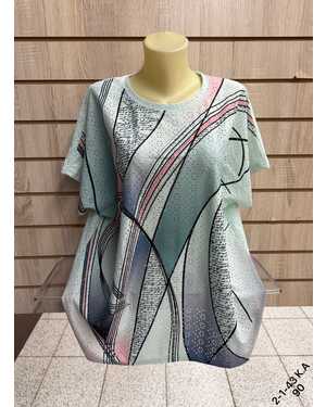 Женская футболка ткань хлопок Размер 56-60 (ЕДИНЫЙ)