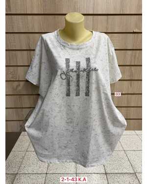 Женская футболка ткань хлопок Размер 64-68 (ЕДИНЫЙ)