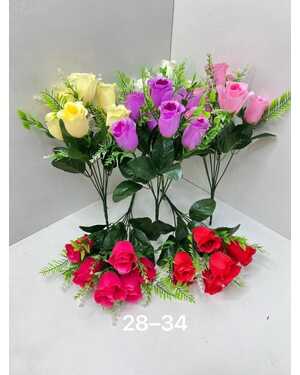 Искусственные цветы Размер 30см 7. голова упаковка 20 шт