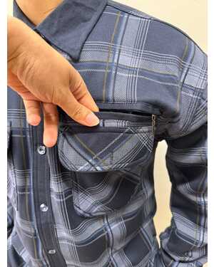 МУЖСКАЯ РУБАШКА ТКАНЬ ФЛИС (ТЯНЕТСЯ) В РАЗМЕР