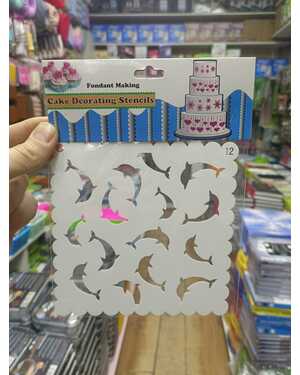 Пластиковый кулинарный трафарет для украшения торта