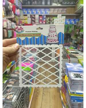 Пластиковый кулинарный трафарет для украшения торта