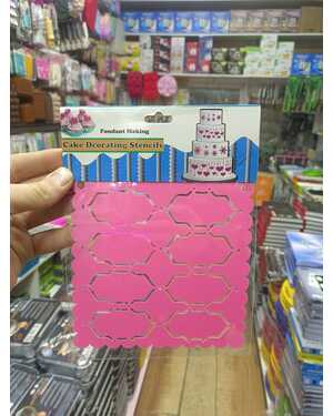 Пластиковый кулинарный трафарет для украшения торта