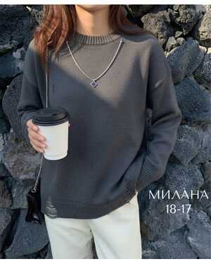 Женский свитер Ткань из кашемира фабричной вязки Размер единый 46-52