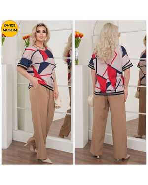 Женский костюм Ткань Кофта Бенгалин Ткань Штаны Сингапур