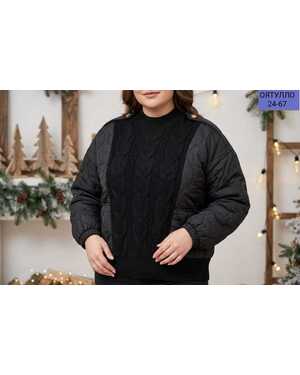 Женский Вязаный утеплённый свитер с горлом Фабричное Качество Размер 50/58 единый