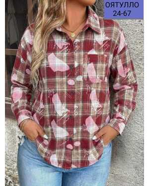 Женская Рубашка Фабричное качество ТКАНЬ: Х/Б