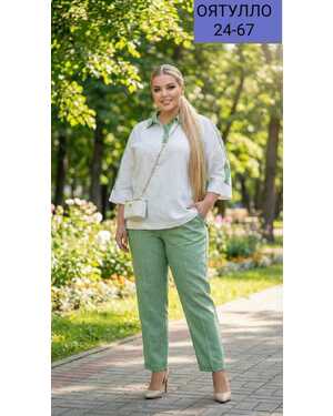 Женский костюм ткань лен полиэстер
