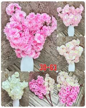 Искусственные цветы Размер 1 букет: 5 ветки 120 голов , 50 см Упаковка 10 шт