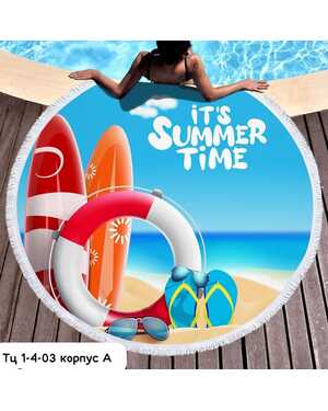 Пляжный коврик, микрофибра с бахромой Материал Микрофибра. Размер 150/150 см