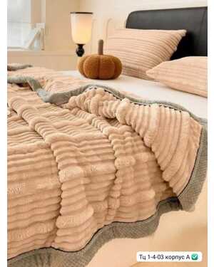 Плед плюшевый Выполнен из высококачественного велсофта Размер: 200*220см.