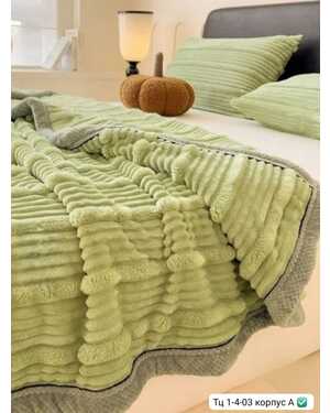 Плед плюшевый Выполнен из высококачественного велсофта Размер: 200*220см.