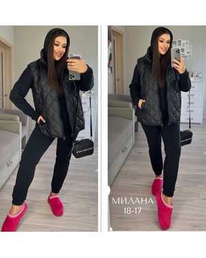 Костюм тройка Ткань: Флис с начесом