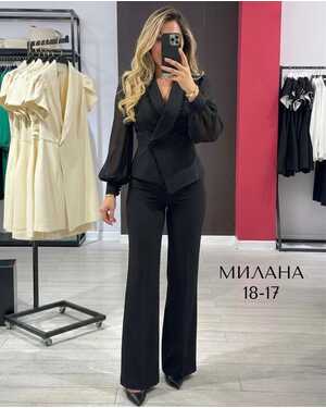 Шикарный элегантный костюмчик двойка Ткань: Плотный Барби