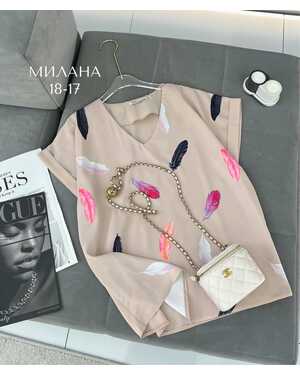 Женская Блузка Ткань: шелк