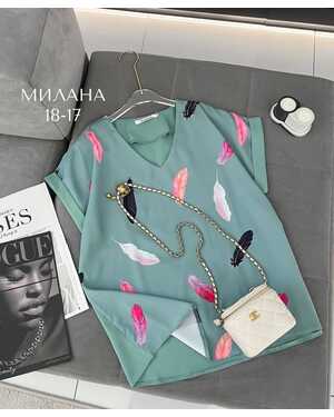 Женская Блузка Ткань: шелк