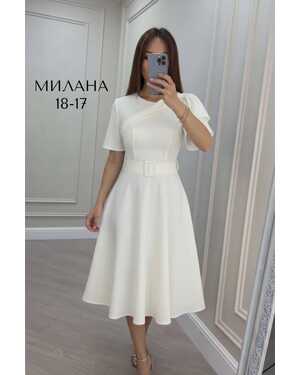 Женское платье Ткань: Барби (ремень в комплекте)