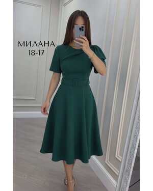 Женское платье Ткань: Барби (ремень в комплекте)