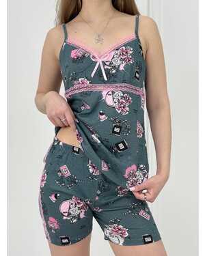 Женская пижама в размер ткань хлопок