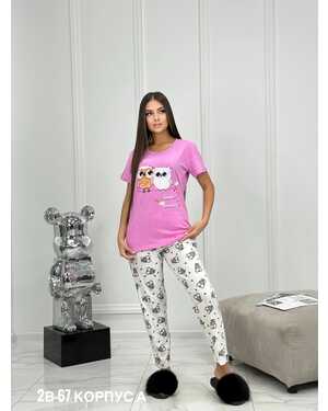 Женская пижама в размер ткань хлопок
