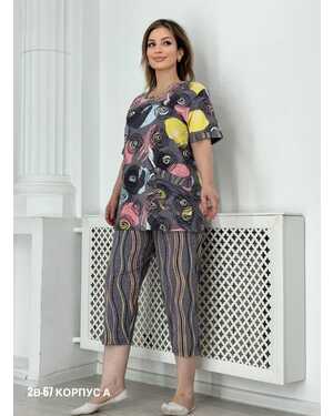 Женская пижама в размер ткань хлопок