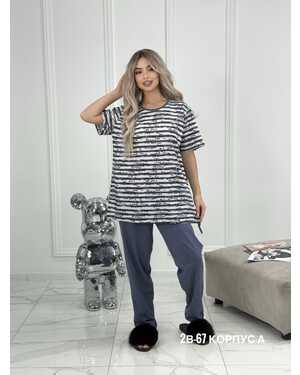 Женская пижама в размер ткань хлопок